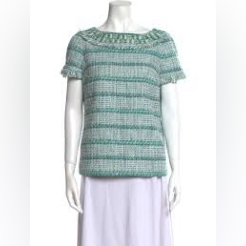 Tory Burch Tweed Joan Top Size 6